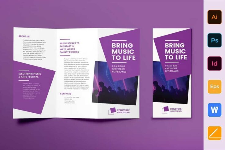View Information about Music Festival Tri-Fold Template