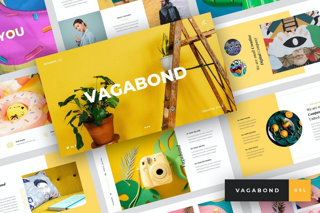 Vagabond - Colorful Google Slides Template