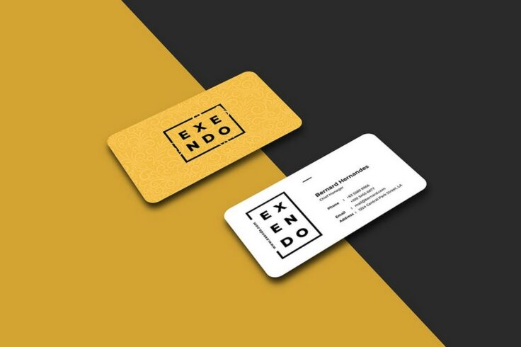 View Information about Rounded Corner Business Card Template