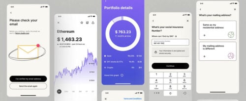 View Information about Crypto Investment Mobile UI