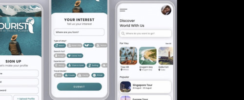 View Information about TouristI Mobile UI Design